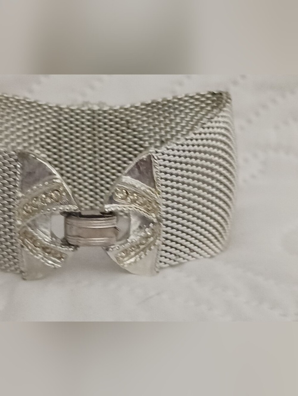 Judy Lee Art Deco Revival Vintage Bracelet Silver - Picture 7 of 13
